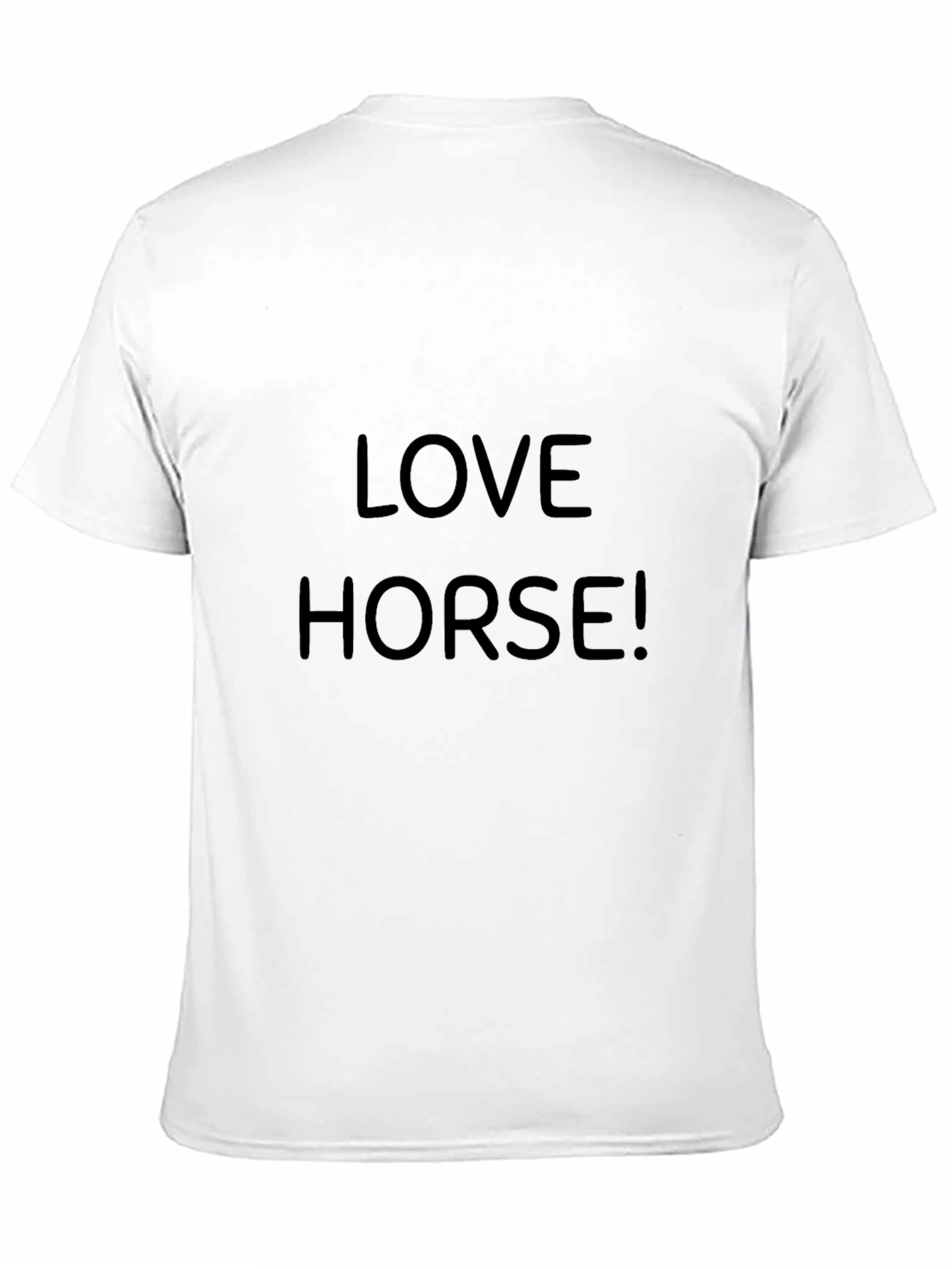 Love Horse! Black Graphic T-Shirt