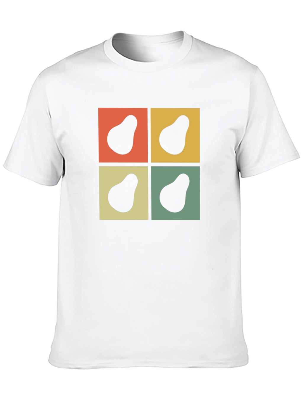 Retro Avocado Square Graphic Tee