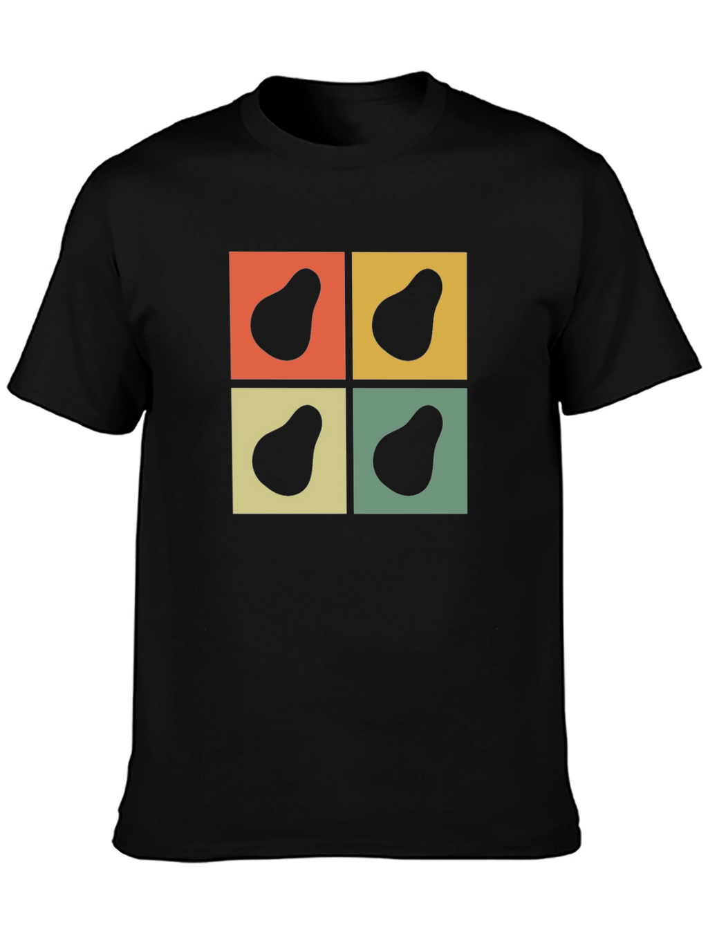 Retro Avocado Square Graphic Tee