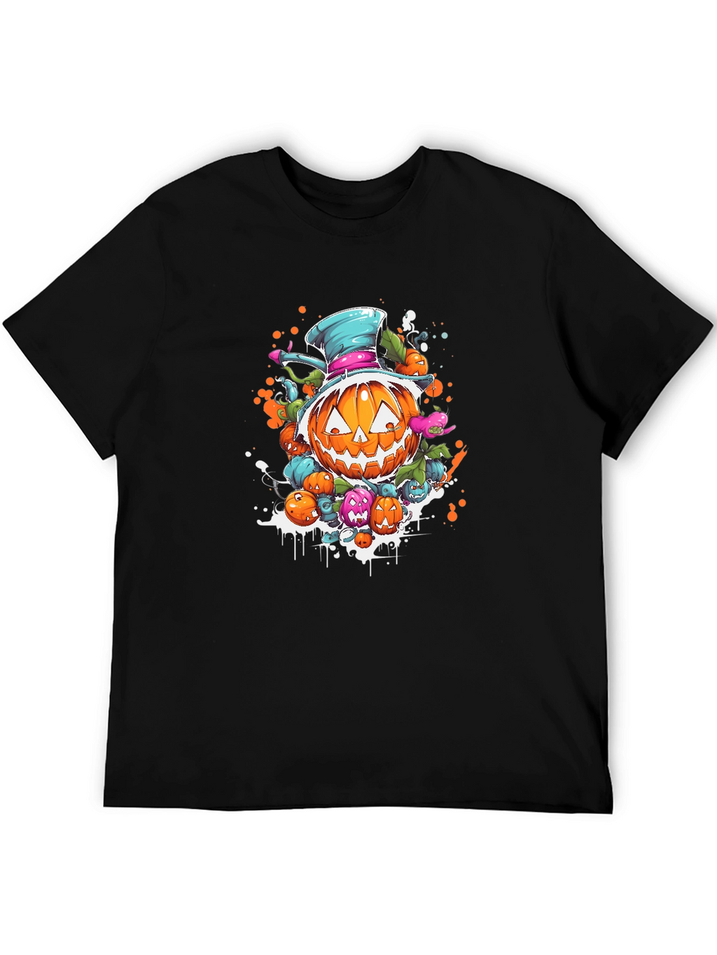 Halloween Pumpkin Cartoon T-Shirt