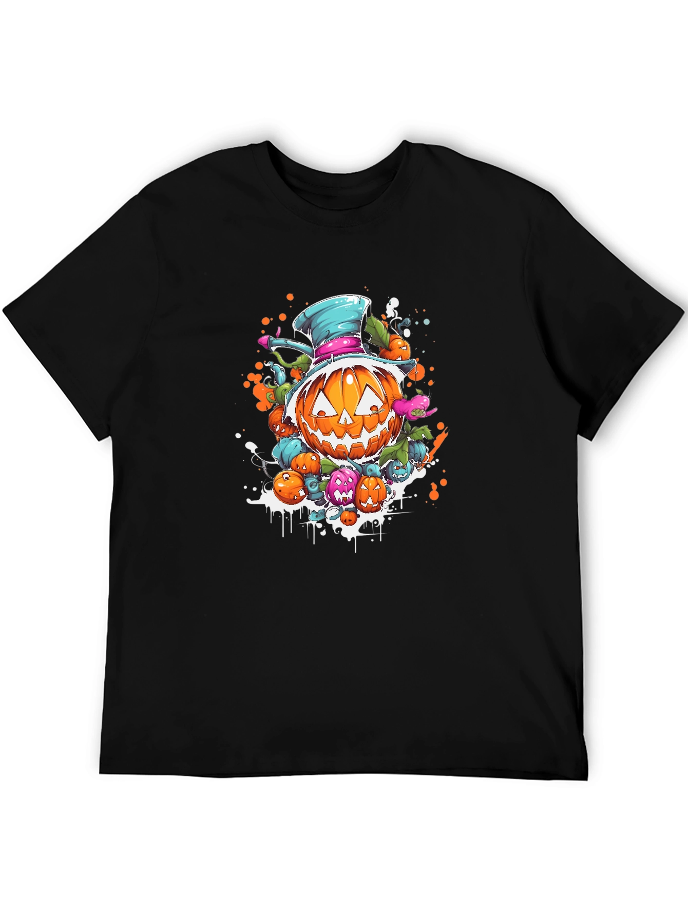 Halloween Pumpkin Cartoon T-Shirt