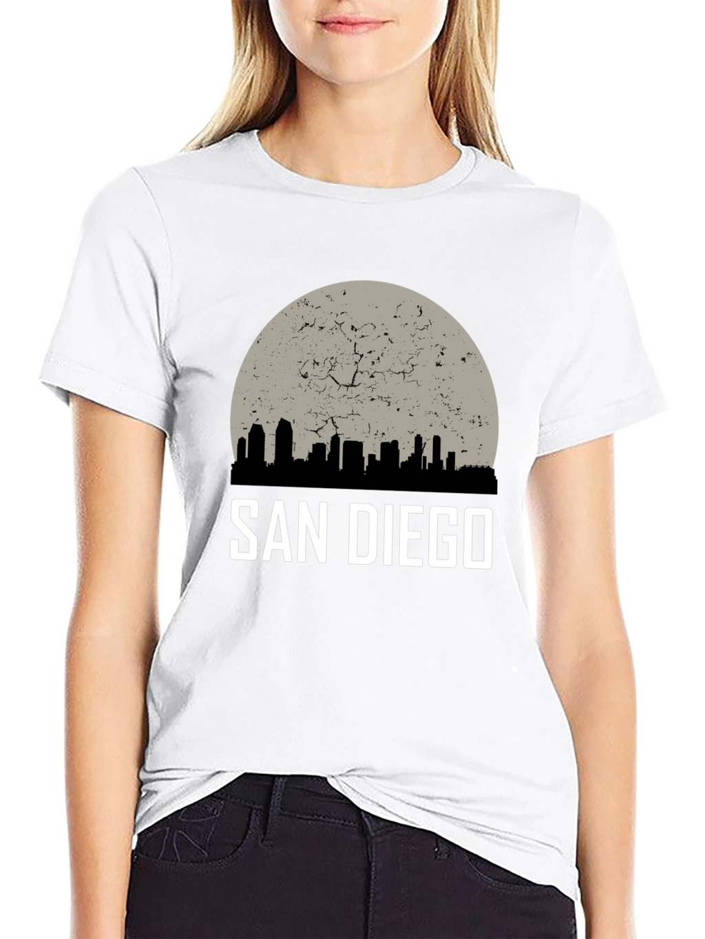 San Diego Skyline Graphic Tee - Black