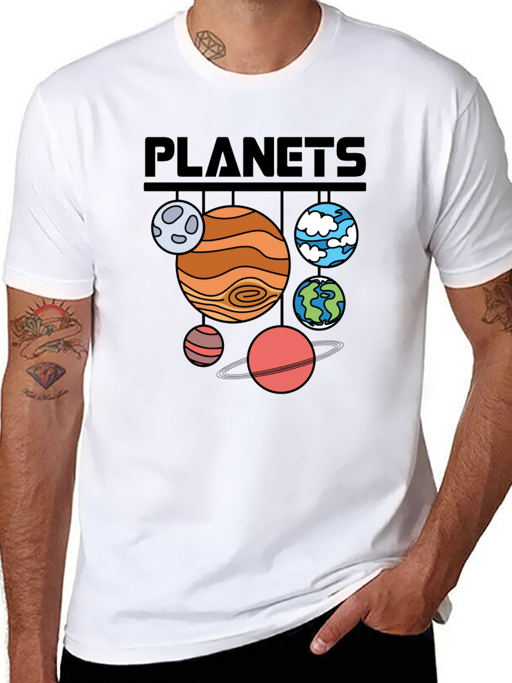 Planets Graphic T-Shirt - Astronomy Space Tee