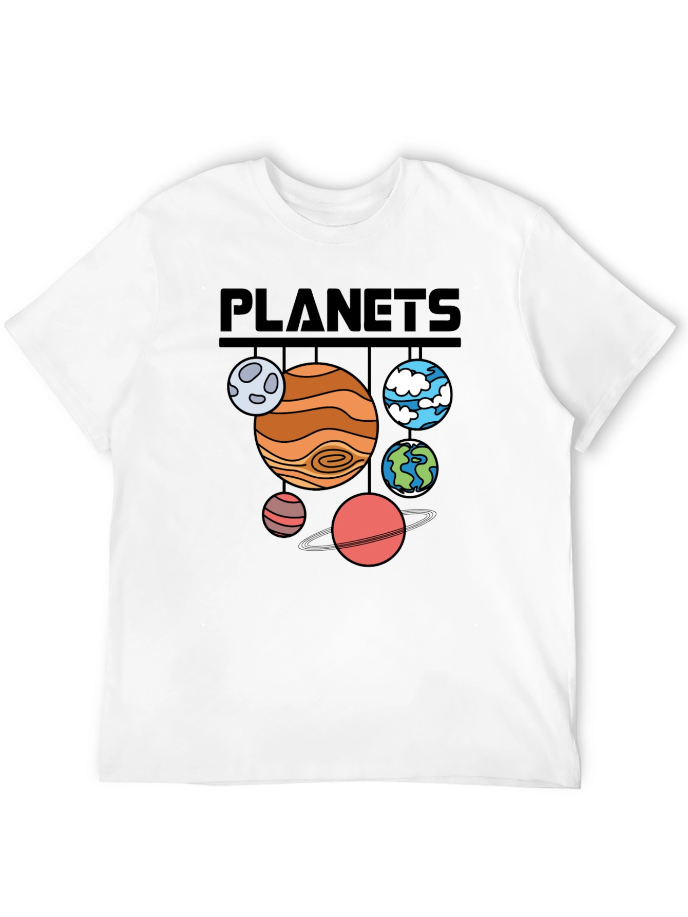 Planets Graphic T-Shirt - Astronomy Space Tee