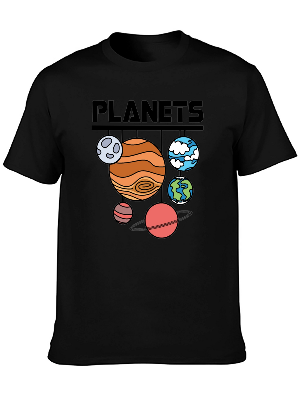 Planets Graphic T-Shirt - Astronomy Space Tee