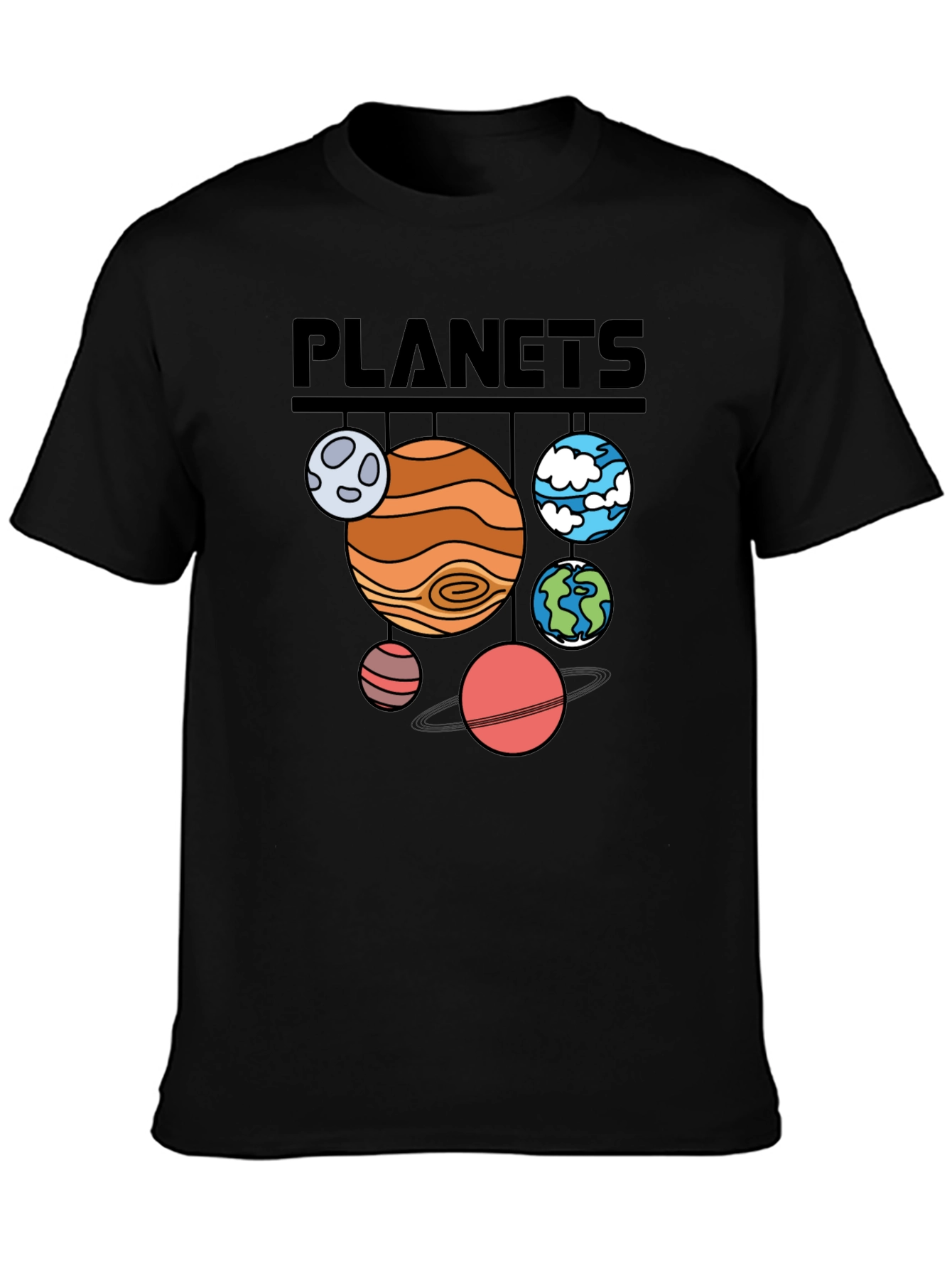 Planets Graphic T-Shirt - Astronomy Space Tee