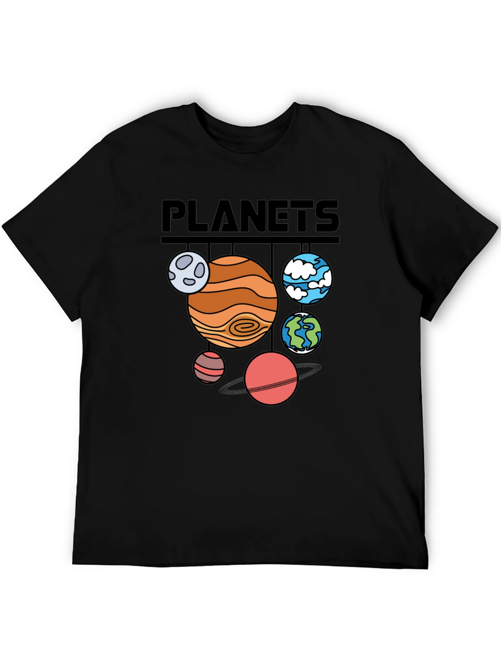 Planets Graphic T-Shirt - Astronomy Space Tee