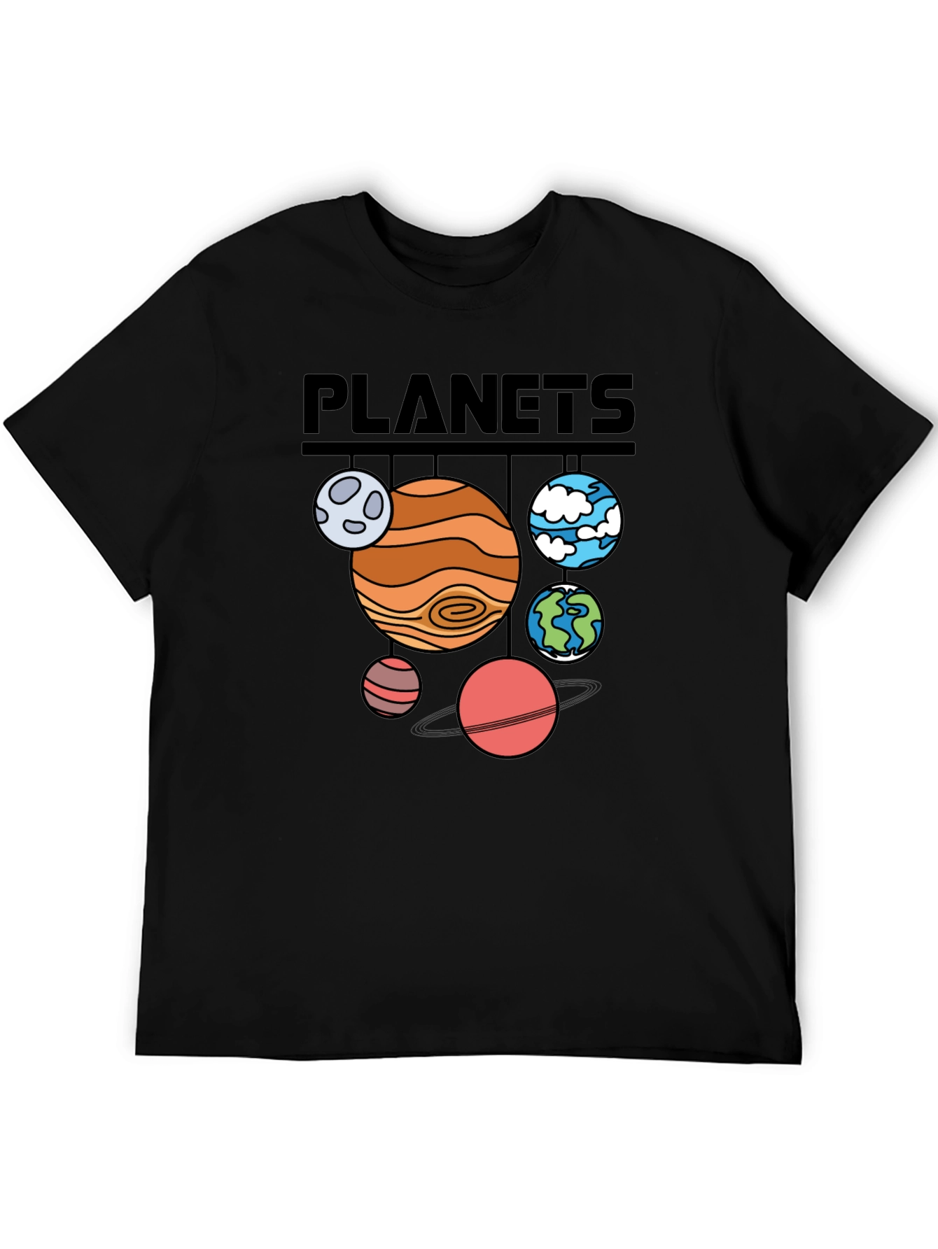 Planets Graphic T-Shirt - Astronomy Space Tee