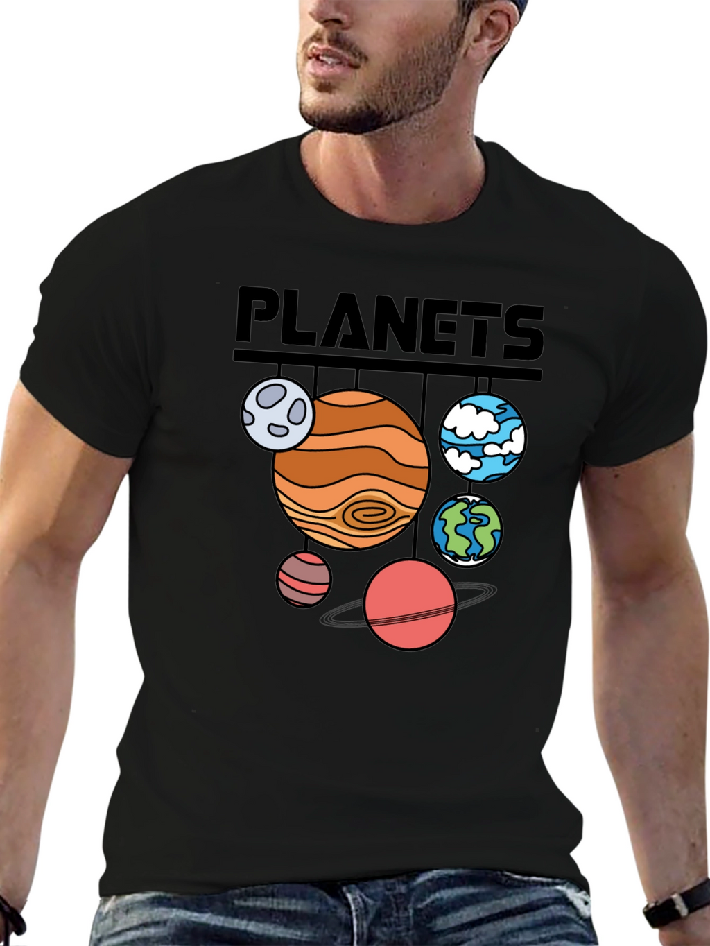 Planets Graphic T-Shirt - Astronomy Space Tee