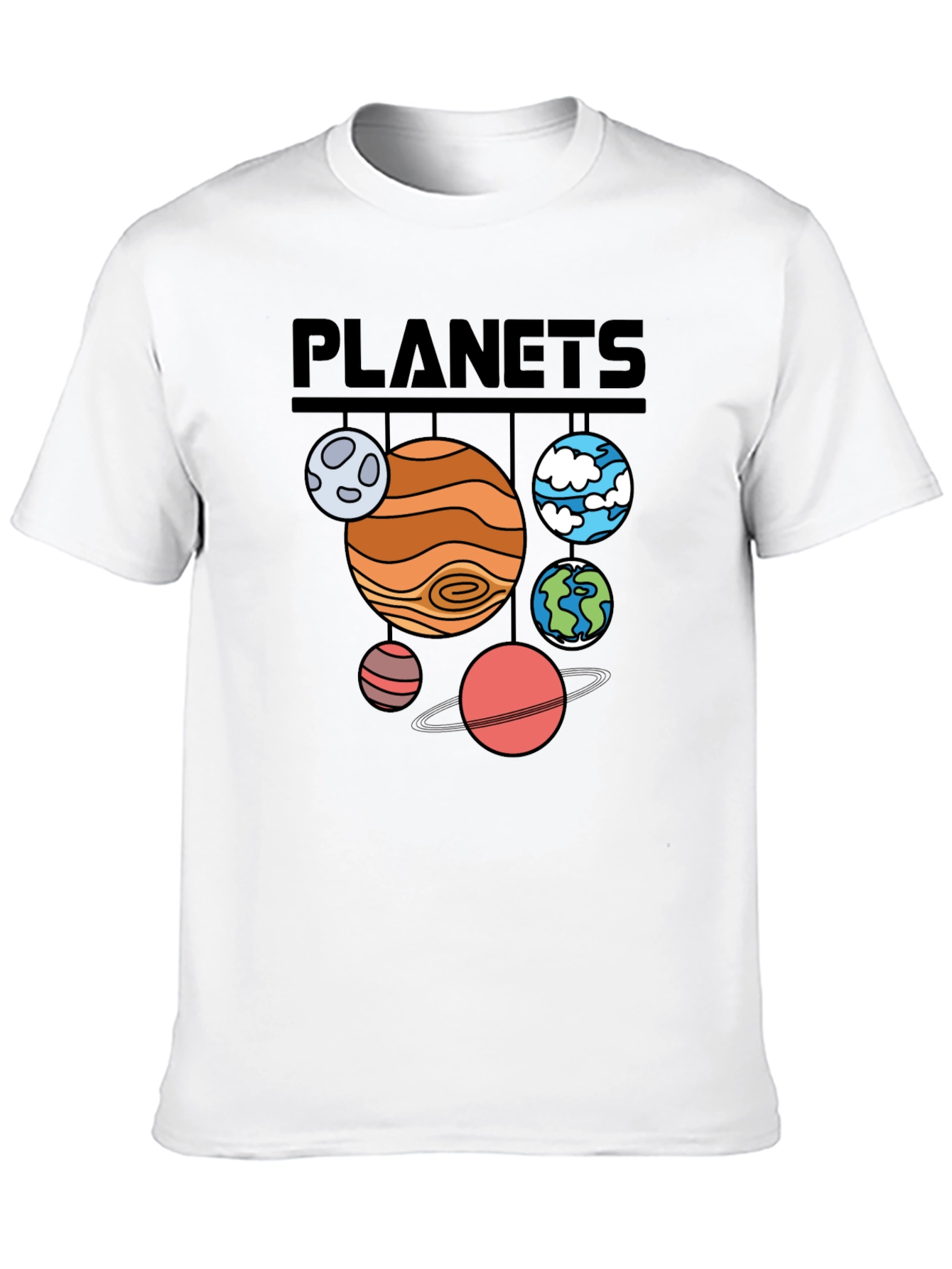 Planets Graphic T-Shirt - Astronomy Space Tee