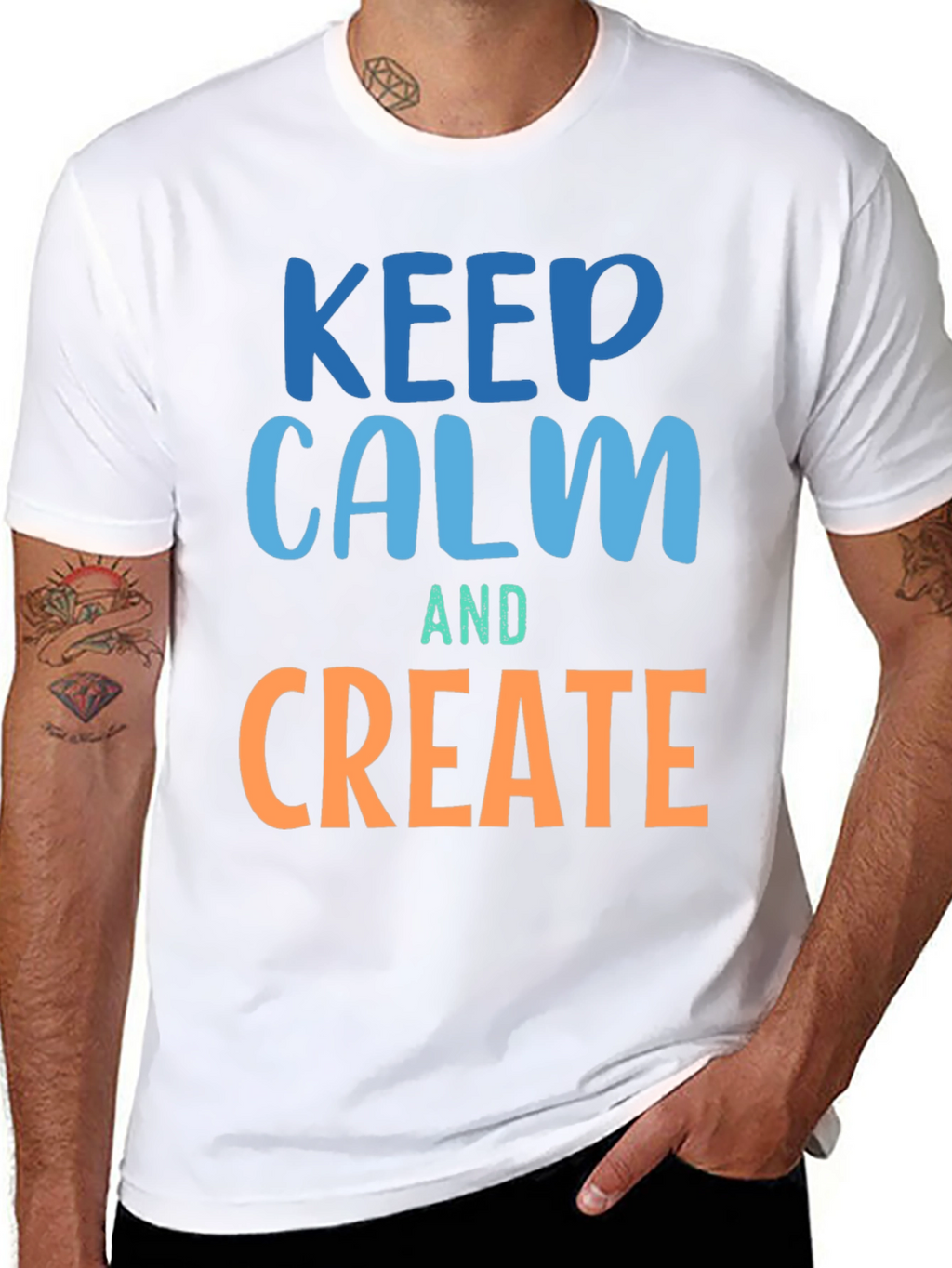 Keep Calm and Create Graphic T-Shirt