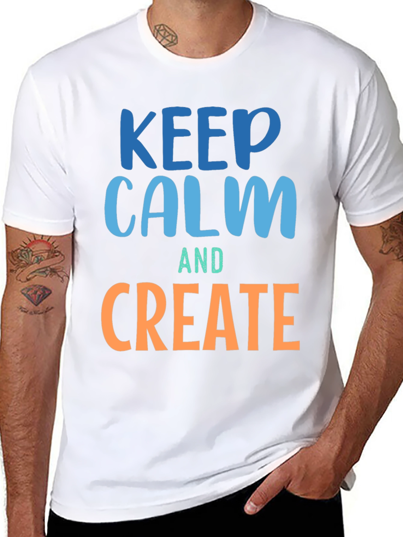 Keep Calm and Create Graphic T-Shirt