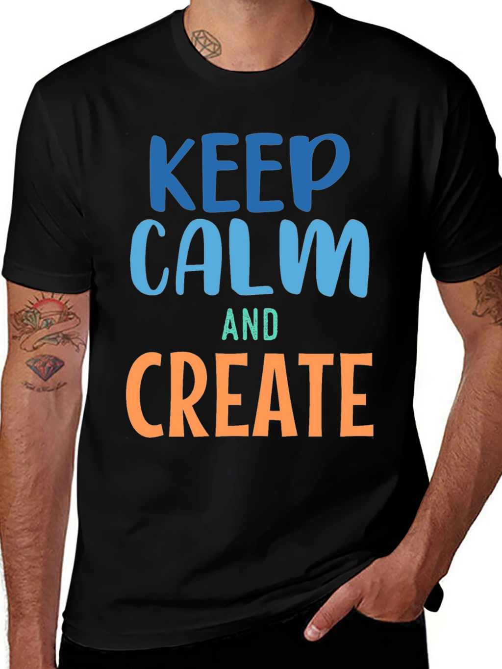 Keep Calm and Create Graphic T-Shirt