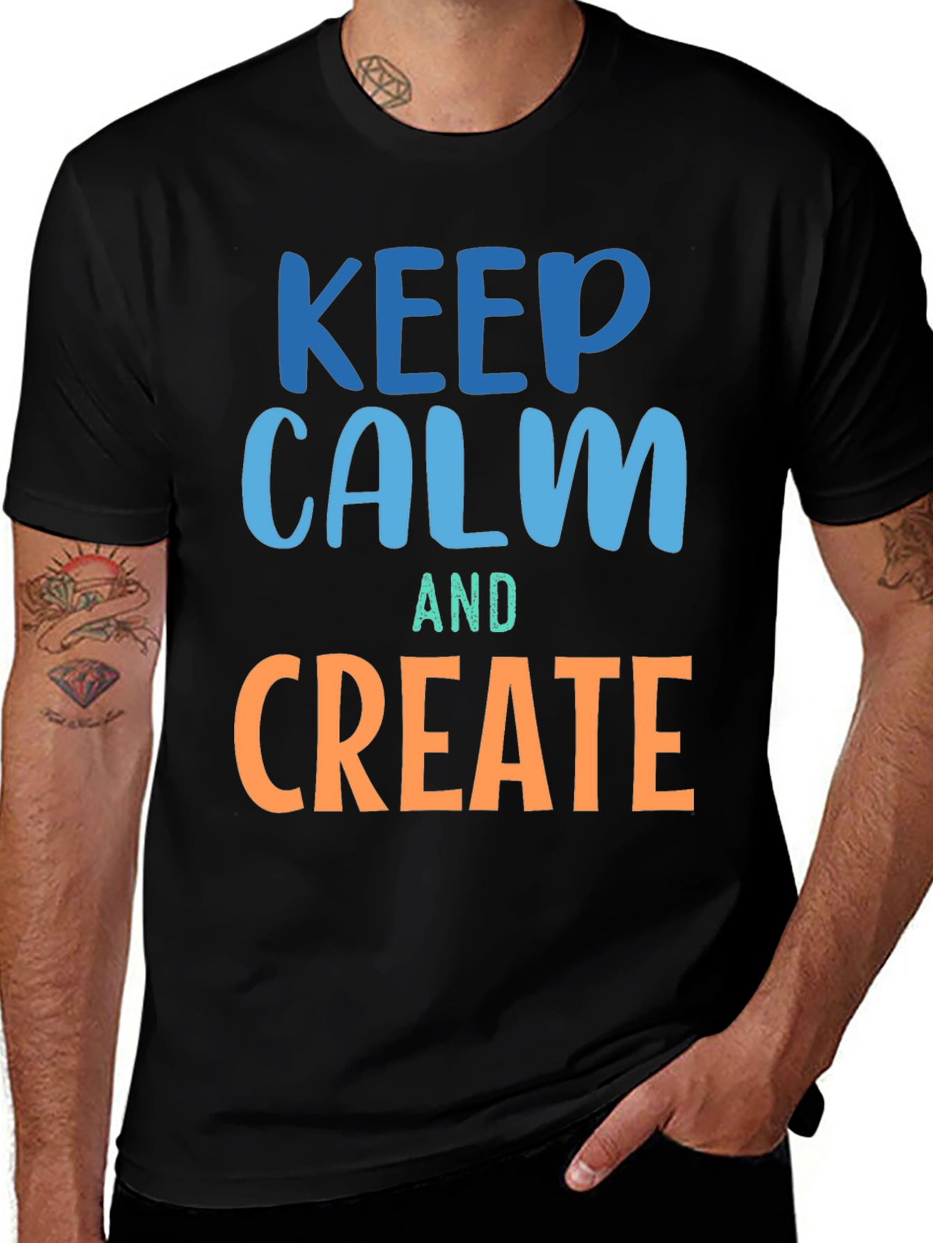 Keep Calm and Create Graphic T-Shirt