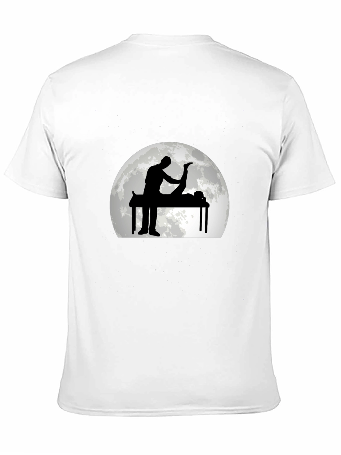 Massage Therapy Graphic Tee - Black Cotton T-Shirt