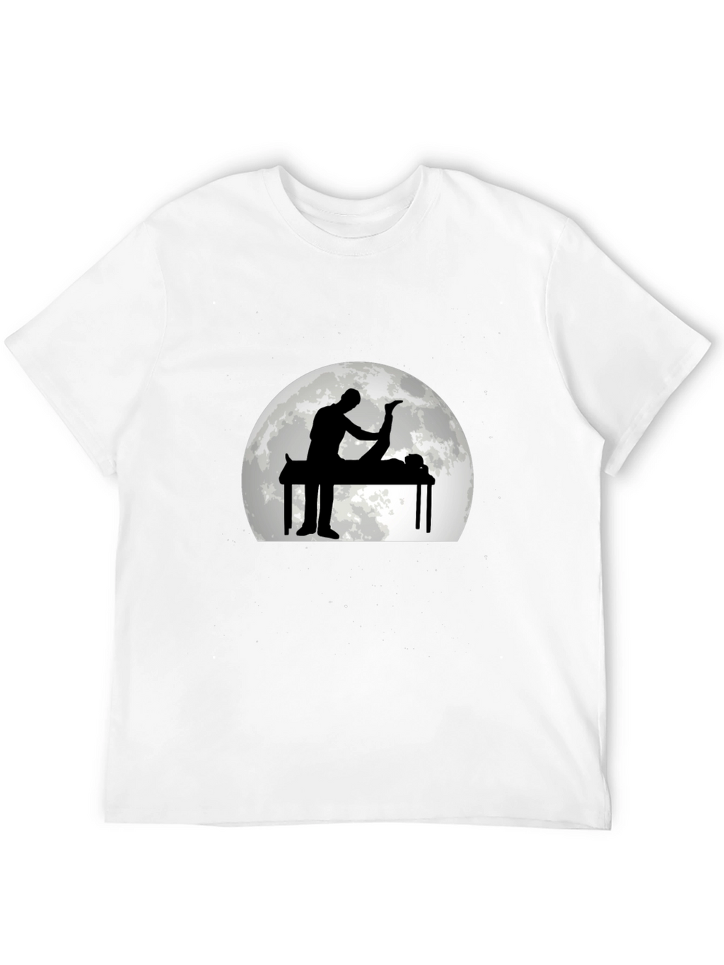 Massage Therapy Graphic Tee - Black Cotton T-Shirt