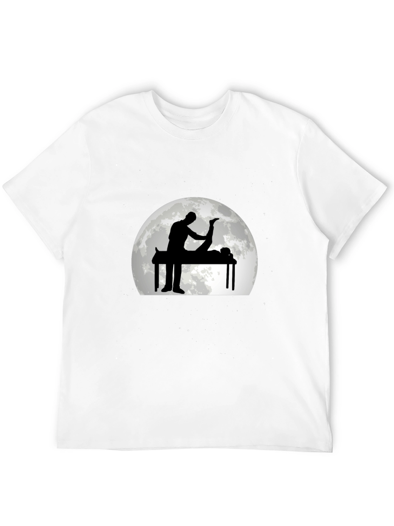 Massage Therapy Graphic Tee - Black Cotton T-Shirt