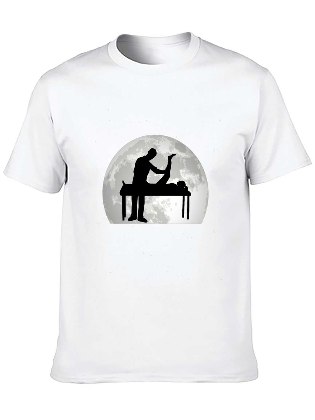 Massage Therapy Graphic Tee - Black Cotton T-Shirt