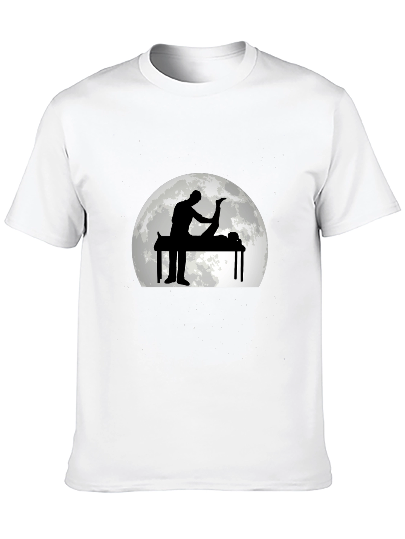 Massage Therapy Graphic Tee - Black Cotton T-Shirt