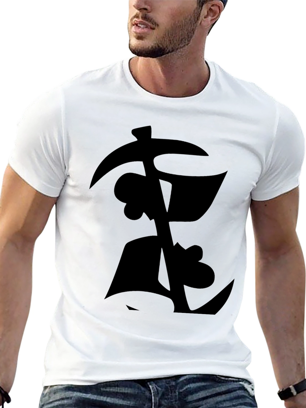 Mens Black Graphic T-Shirt