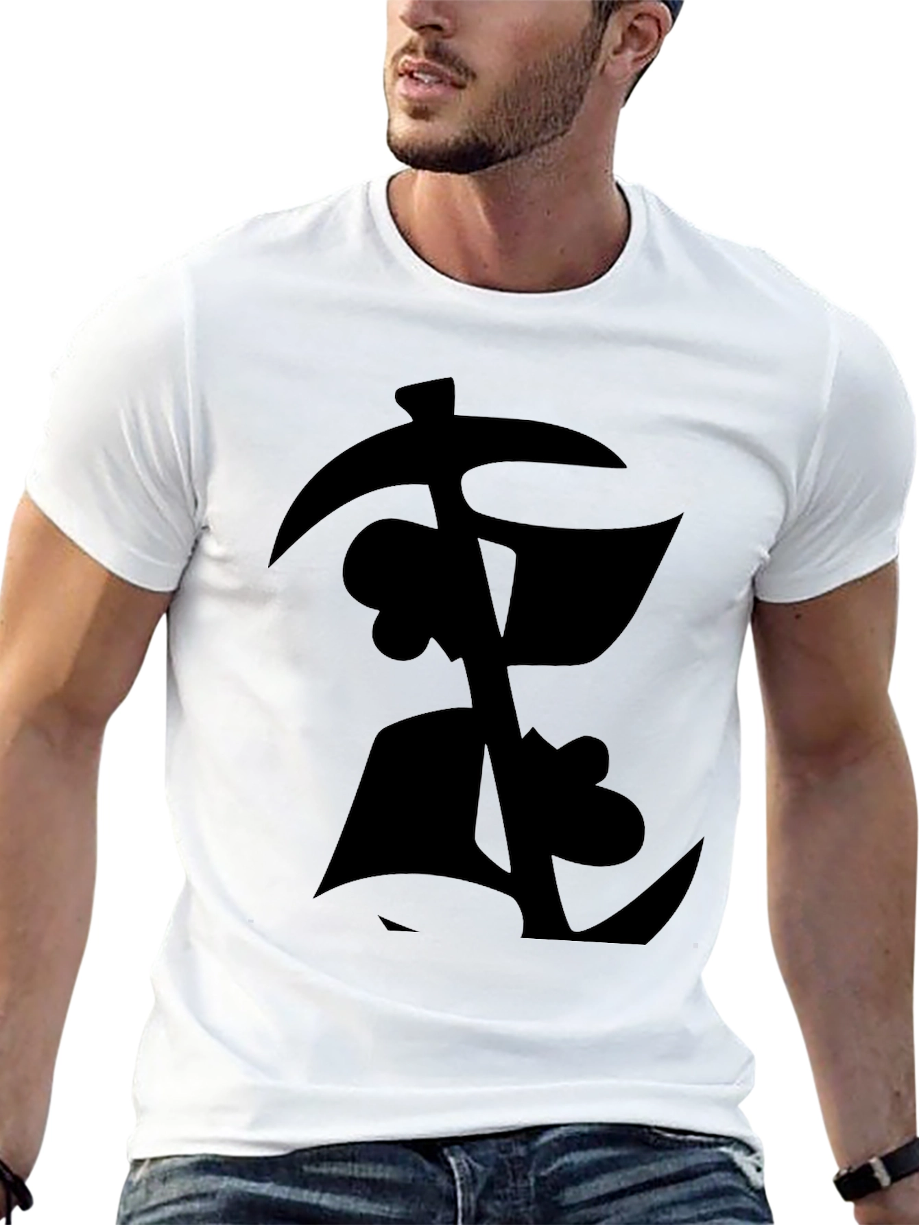 Mens Black Graphic T-Shirt