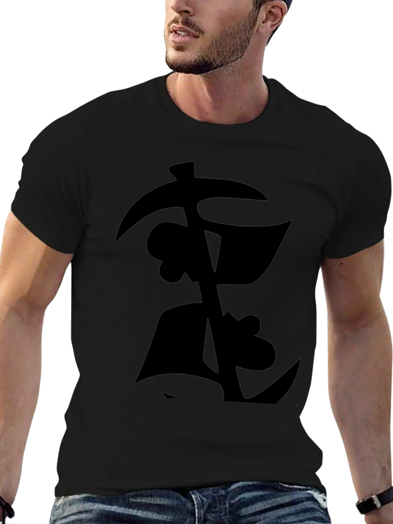 Mens Black Graphic T-Shirt