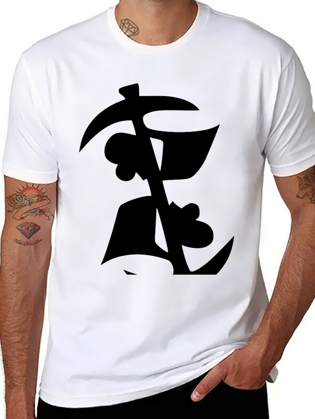 Mens Black Graphic T-Shirt