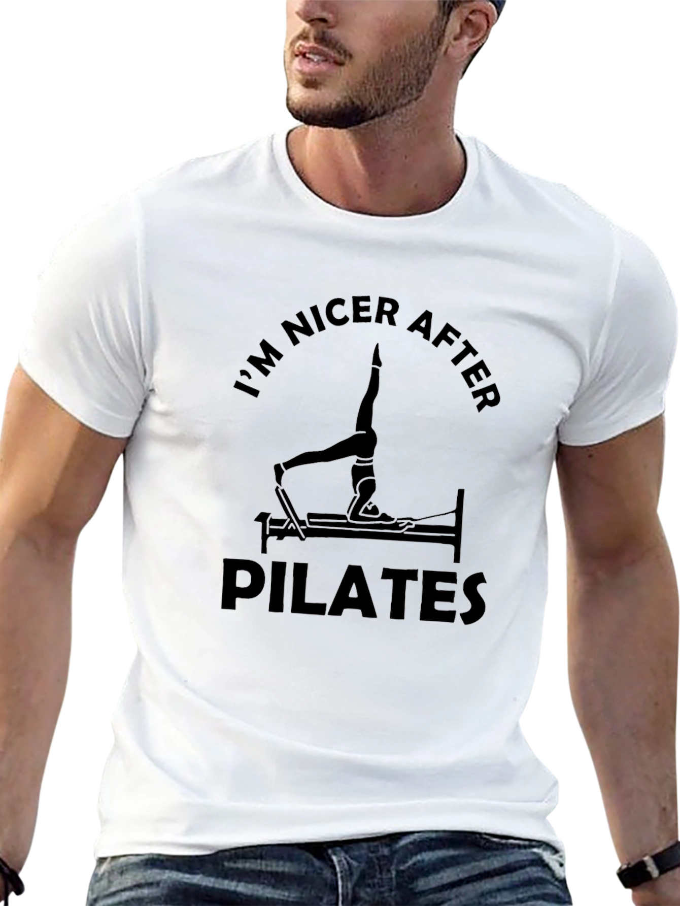 Pilates Lover Graphic Tee - Black