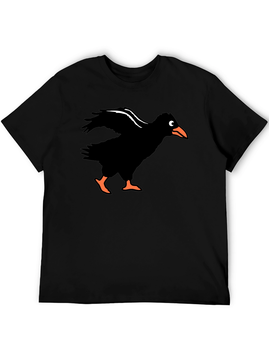 Mens Crow Graphic Tee - Black