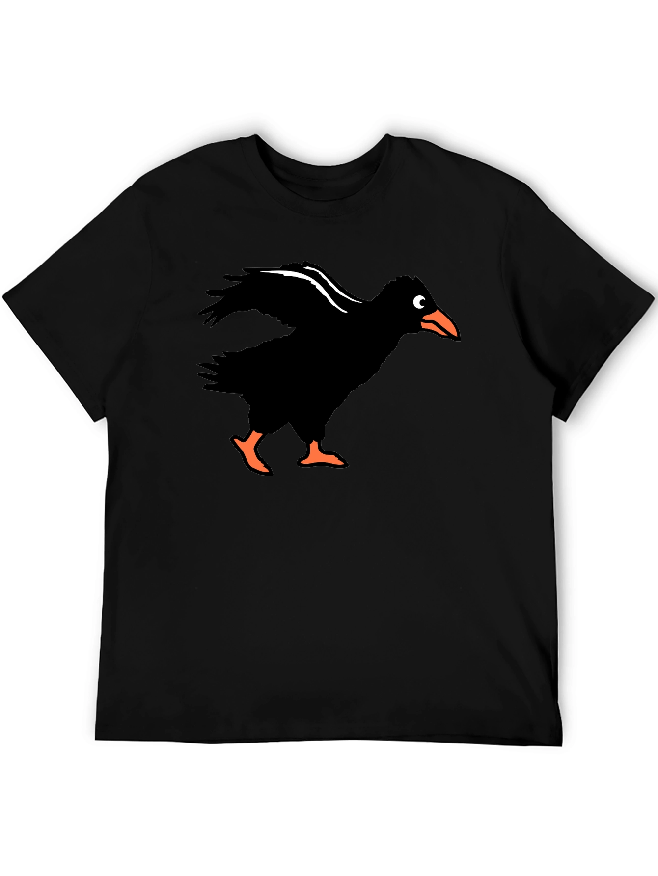 Mens Crow Graphic Tee - Black