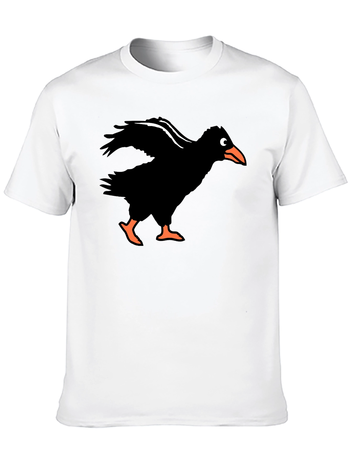 Mens Crow Graphic Tee - Black