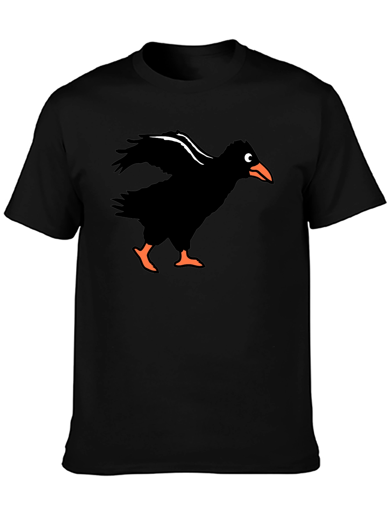 Mens Crow Graphic Tee - Black