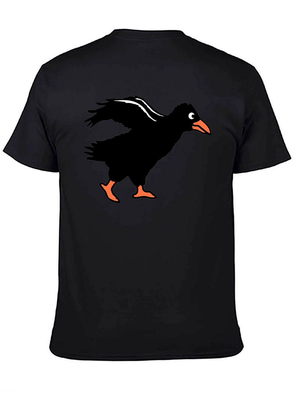 Mens Crow Graphic Tee - Black