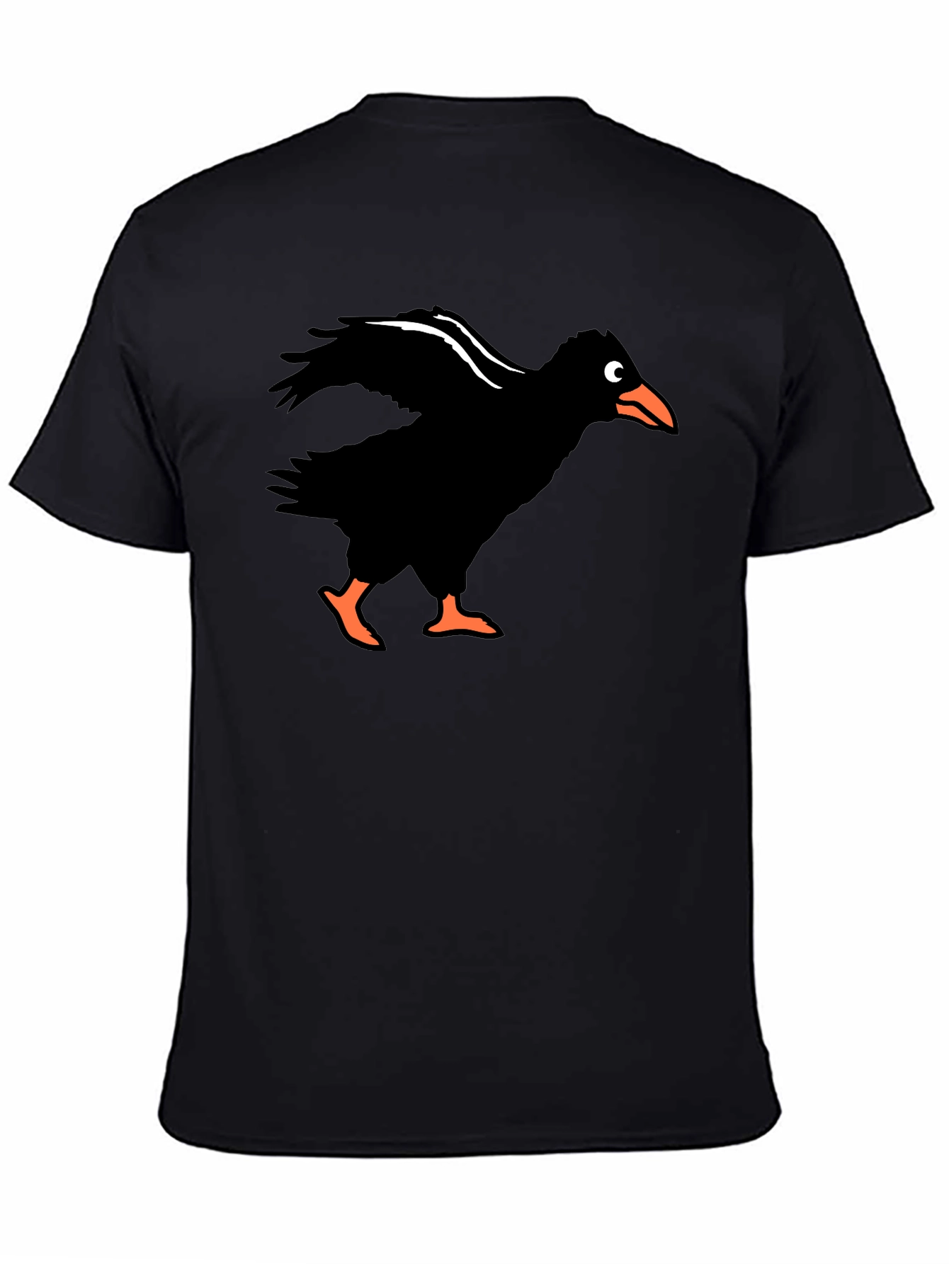 Mens Crow Graphic Tee - Black
