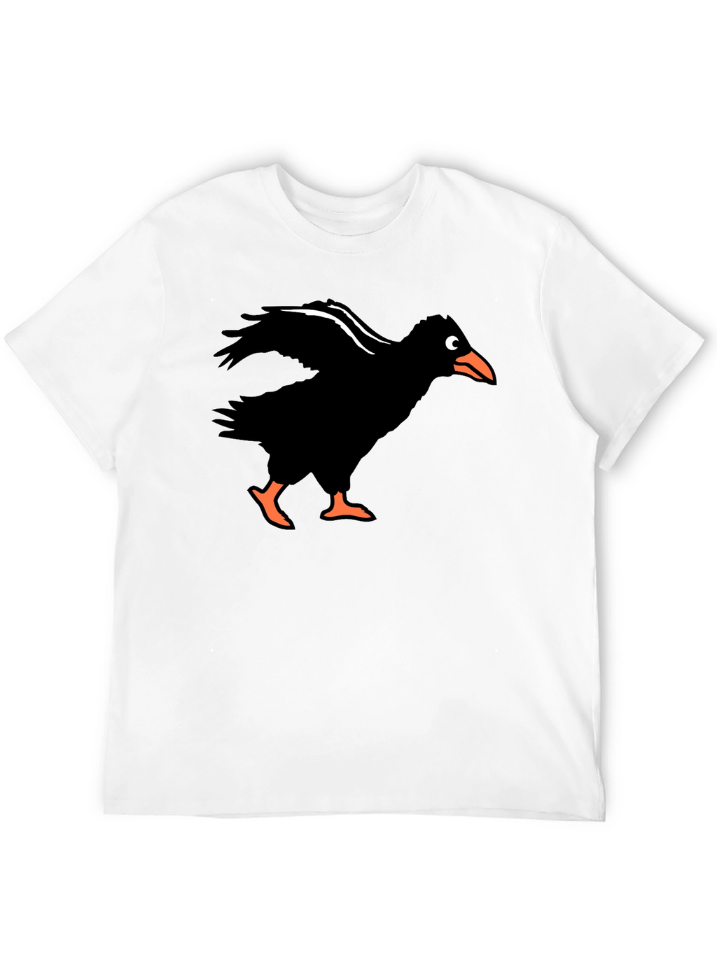 Mens Crow Graphic Tee - Black