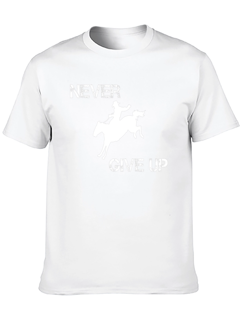 Never Give Up Rodeo T-Shirt - Black