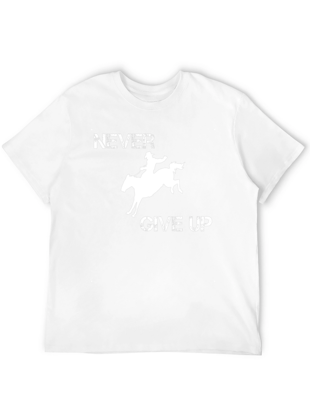 Never Give Up Rodeo T-Shirt - Black