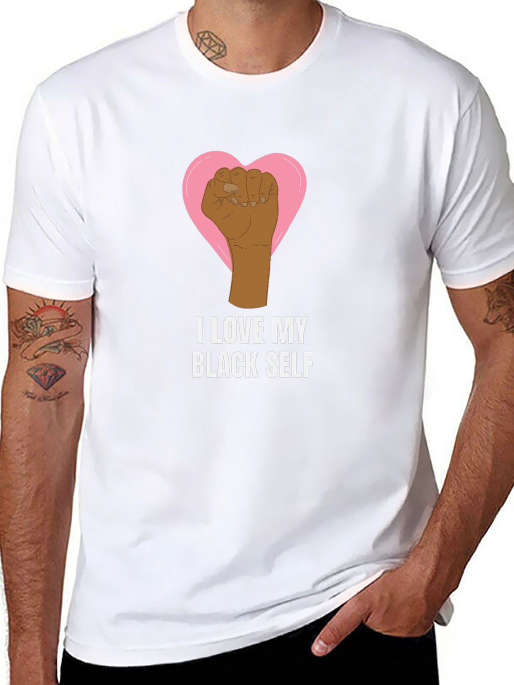I Love My Black Self Graphic T-Shirt