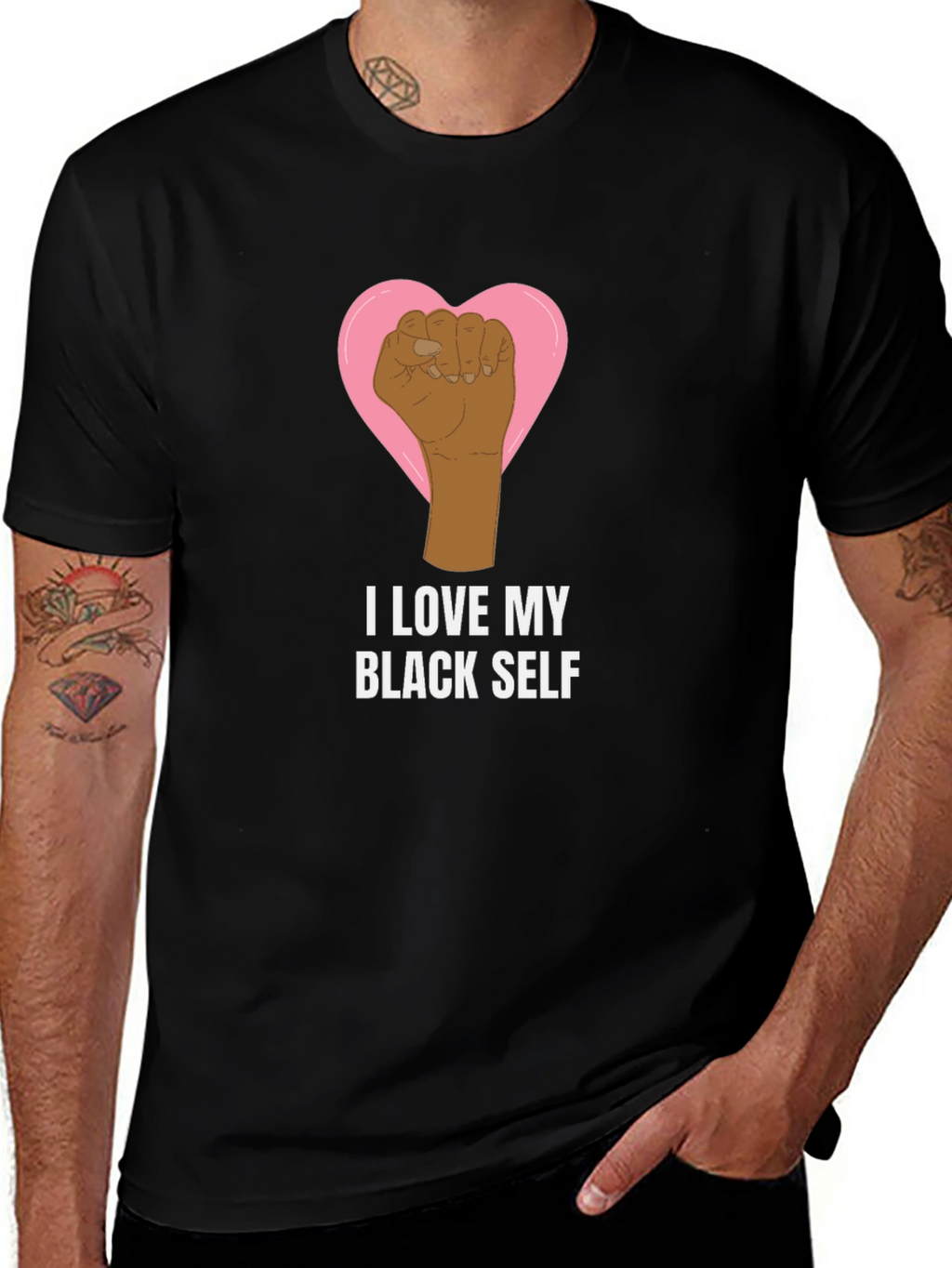 I Love My Black Self Graphic T-Shirt