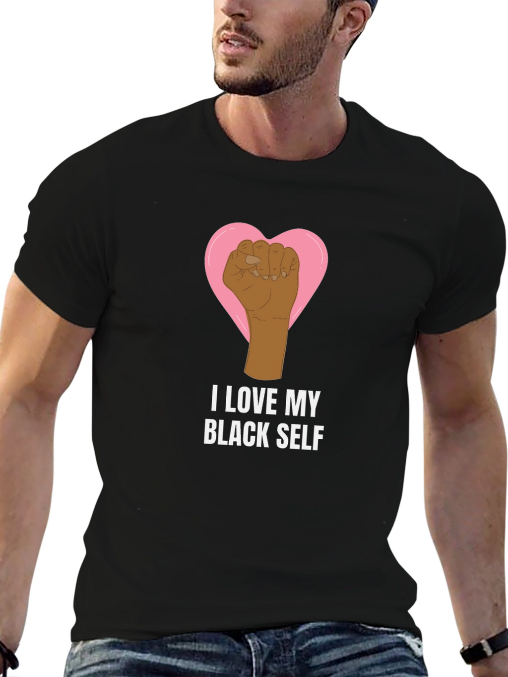 I Love My Black Self Graphic T-Shirt
