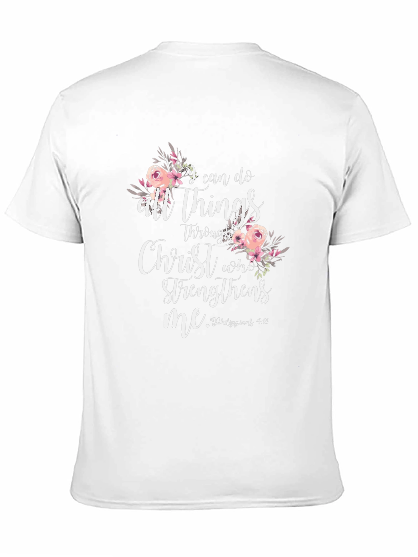 I Can Do All Things Through Christ Black T-Shirt