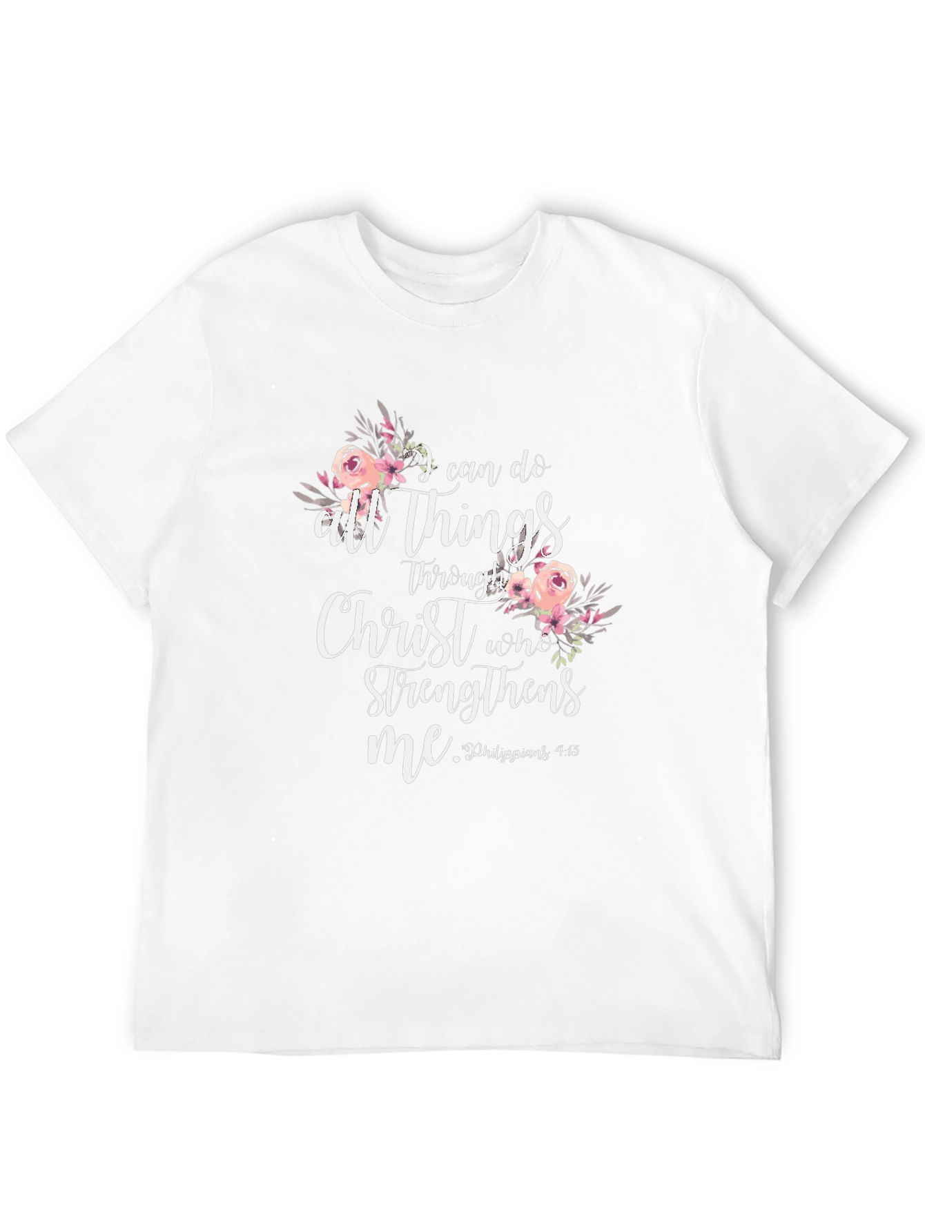 I Can Do All Things Through Christ Black T-Shirt