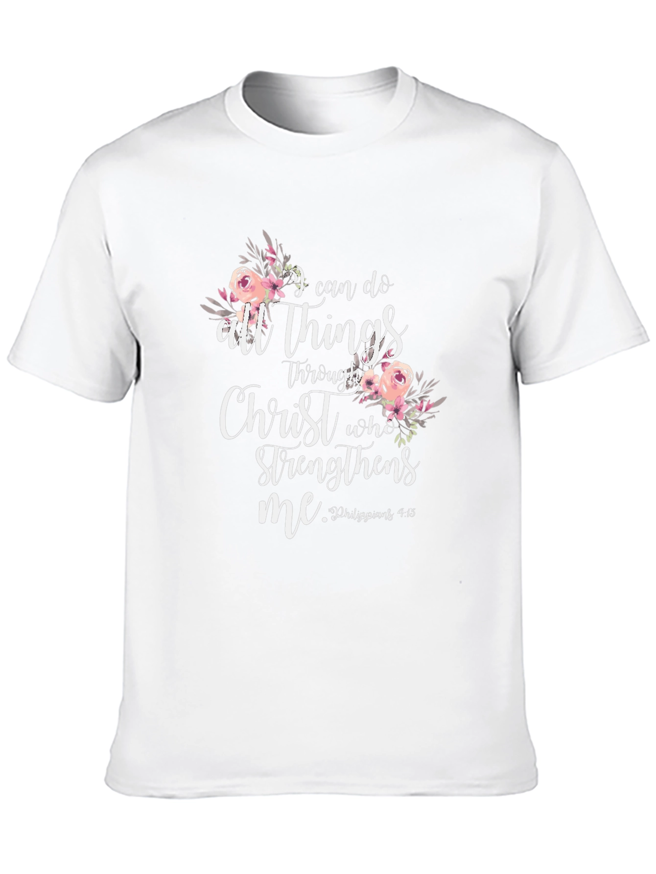 I Can Do All Things Through Christ Black T-Shirt