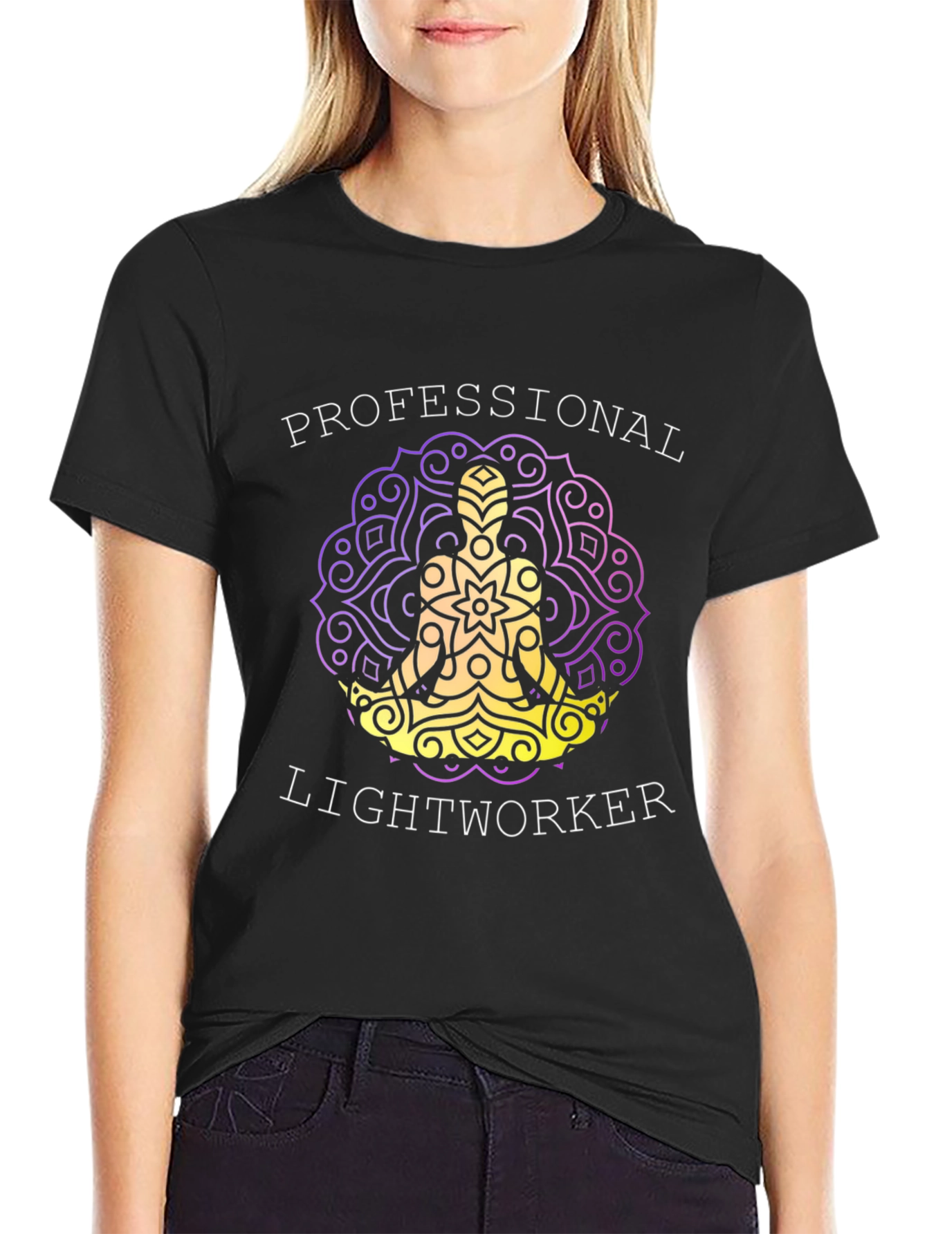 Professional Lightworker Graphic T-Shirt - Spiritual Tee