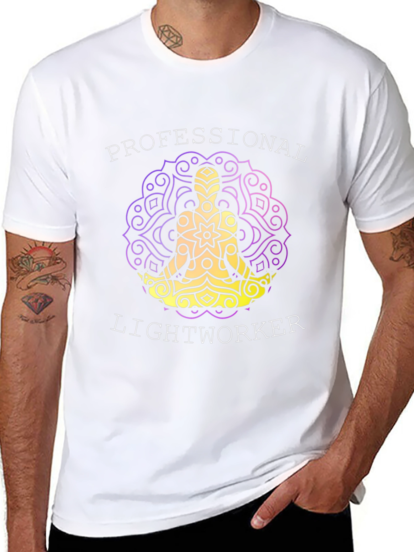 Professional Lightworker Graphic T-Shirt - Spiritual Tee