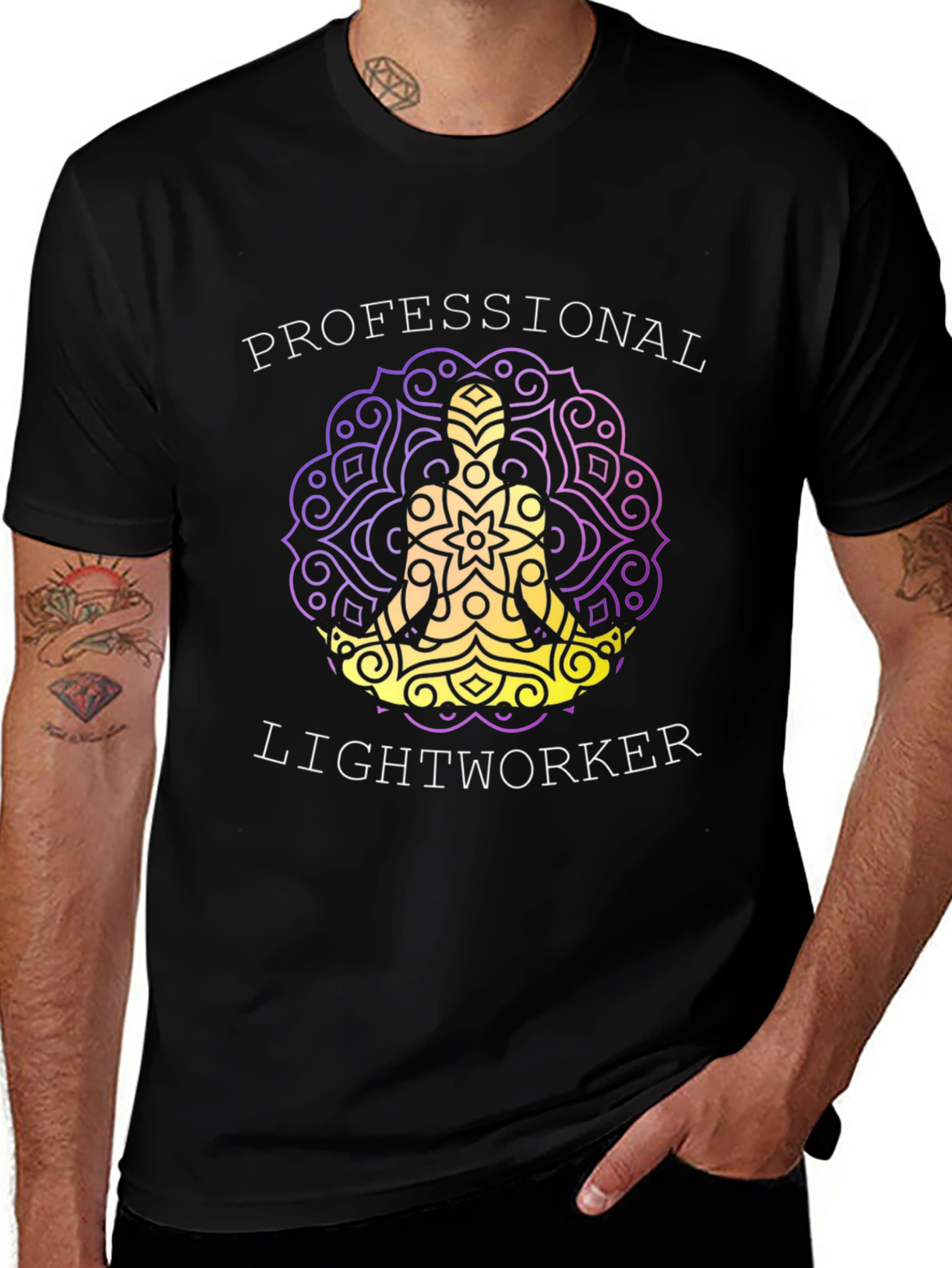 Professional Lightworker Graphic T-Shirt - Spiritual Tee