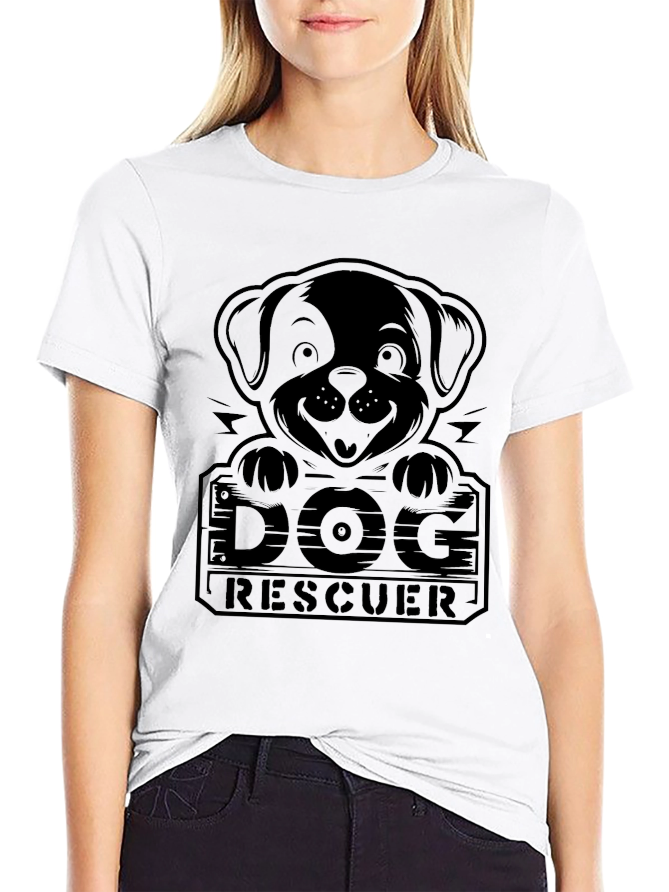Dog Rescuer Graphic Tee - Stylish Comfort