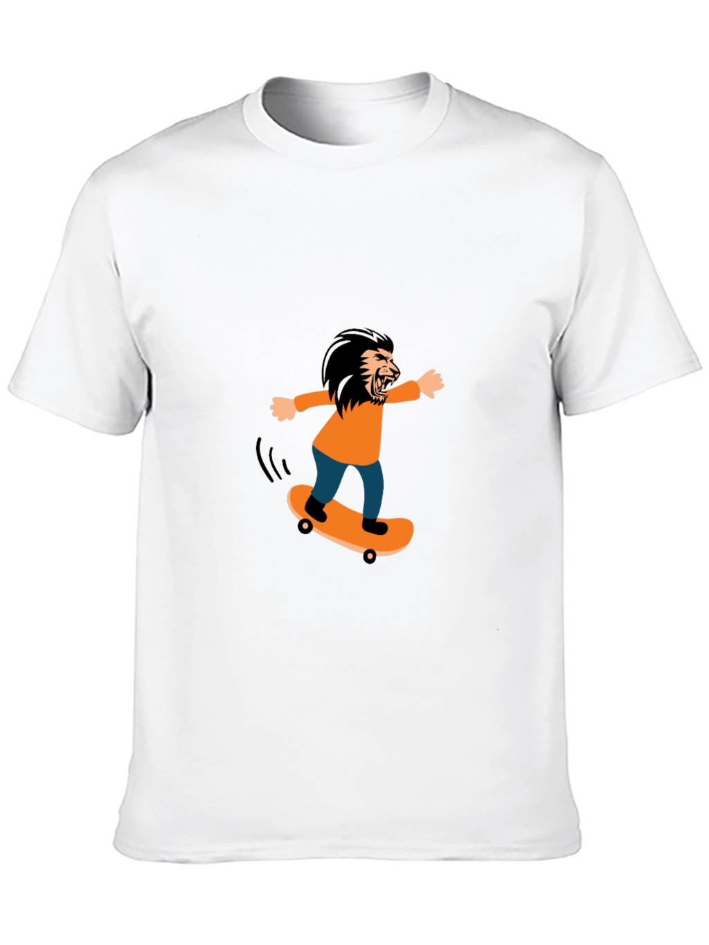 Skateboarding Lion Graphic Tee
