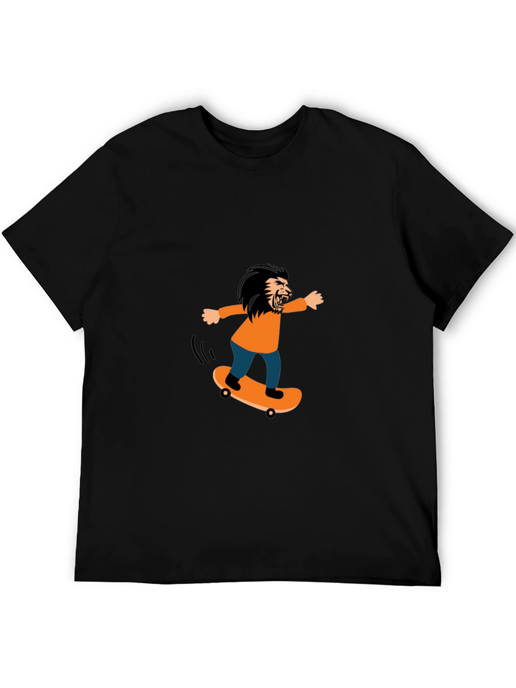 Skateboarding Lion Graphic Tee