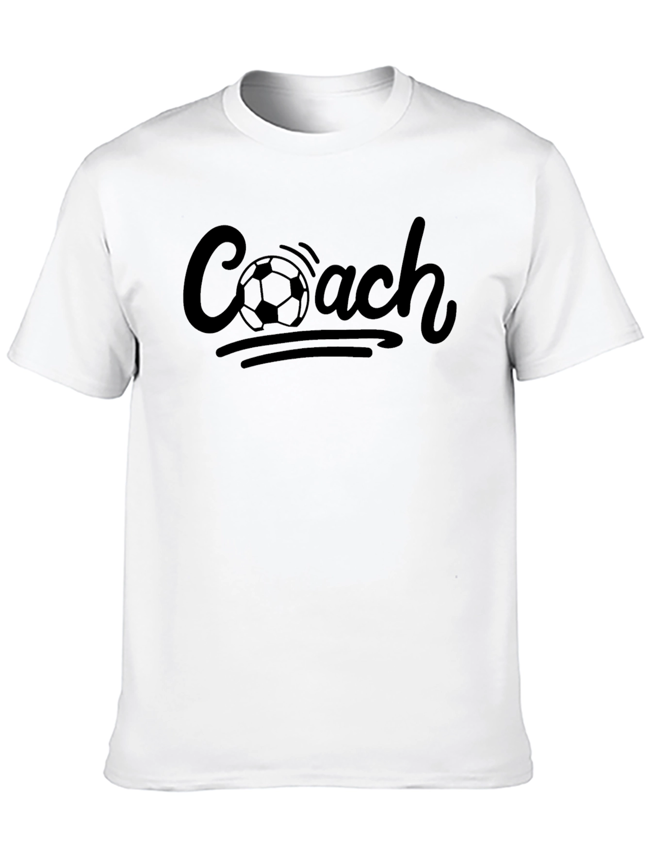 Soccer Coach T-Shirt - Black Graphic Tee